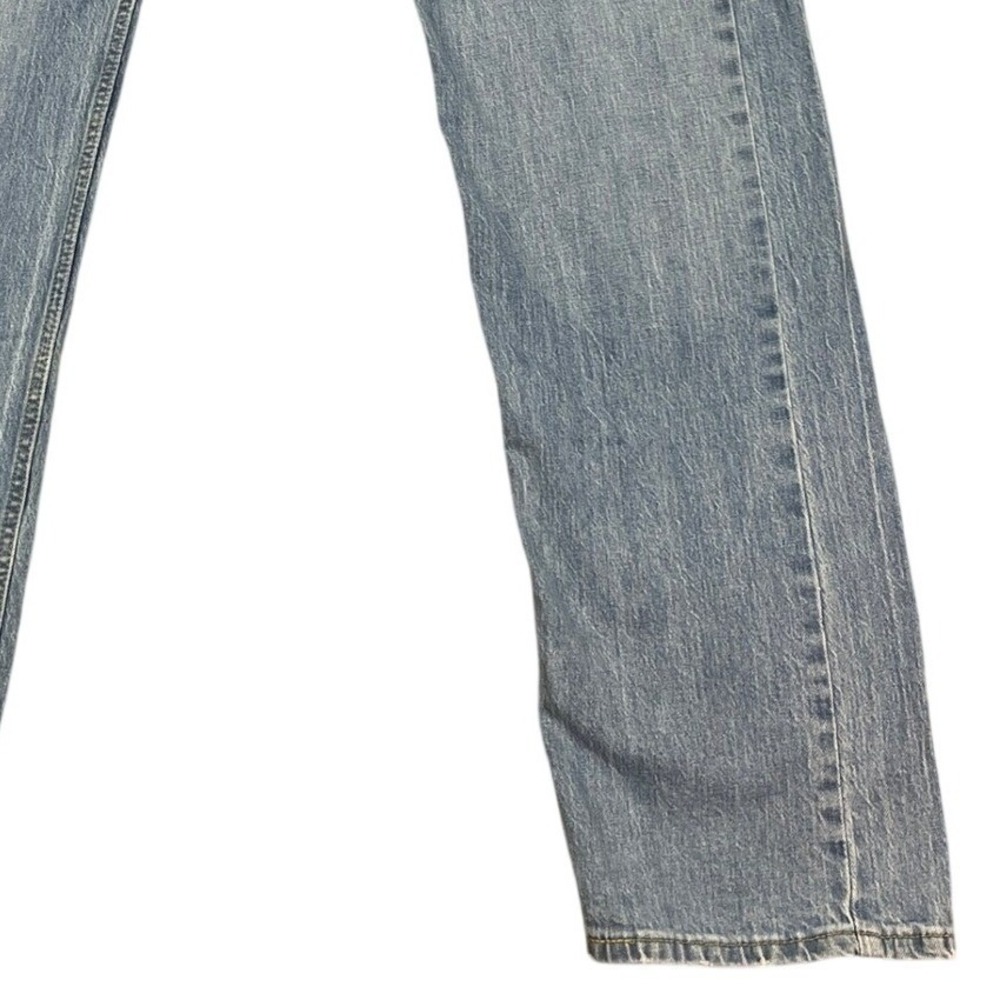 Levi Strauss 505 Jeans Mens W36 L34 Light Wash Straight Fit Denim Pants - Picture 4 of 14
